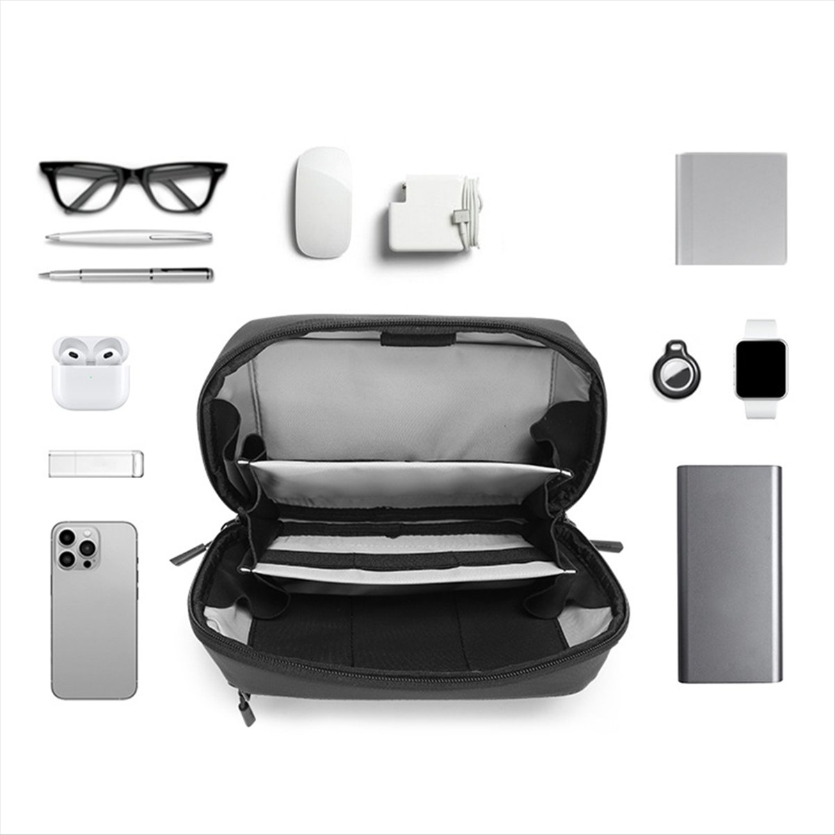 Tech Accessories Travel Organizer Pouch - ☶ ❈ ＊ ♥ AC1579-Tas Teknologi