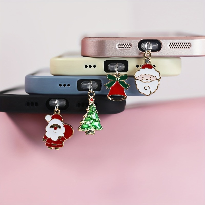 Mobile Tech Accessories - Liontin Colokan Debu Ponsel Topi Natal