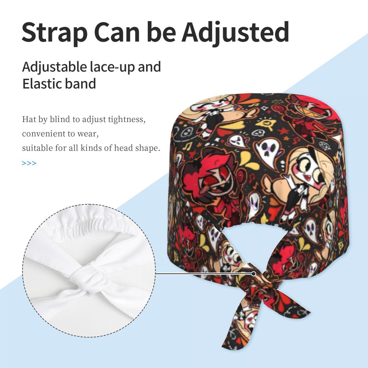 Topi Kerja Hazbin Hotels, Topi - Kawaii Tech Accessories ulasan dan harga